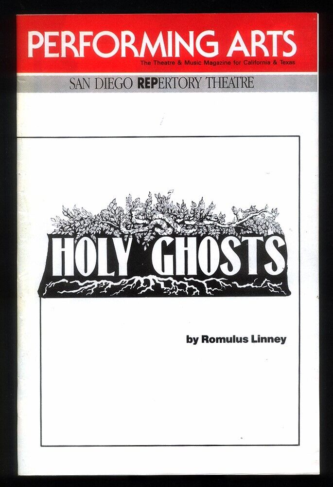 1986 HOLY GHOSTS by Romulus Linney - Theatre Program - Performing Arts Magazine