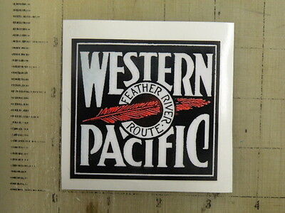 Vintage Railroad Western Pacific sticker decal 3