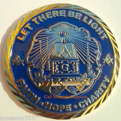 Master Mason Let there be light Commemorative  Thick coin 1.75